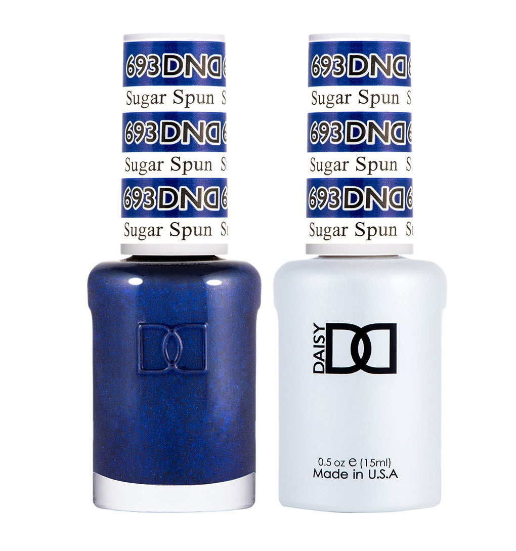 DND Brand Duo Set of Gel Nail Polish and Lacquer in Sugar Spun Color #693