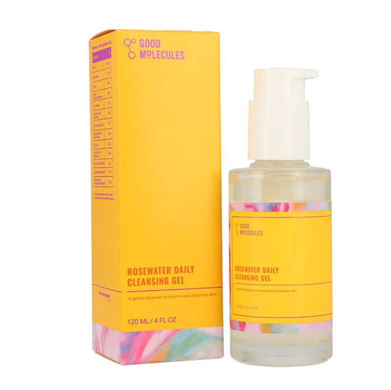 120ml Good Molecules Daily Facial Cleansing Gel with Rosewater