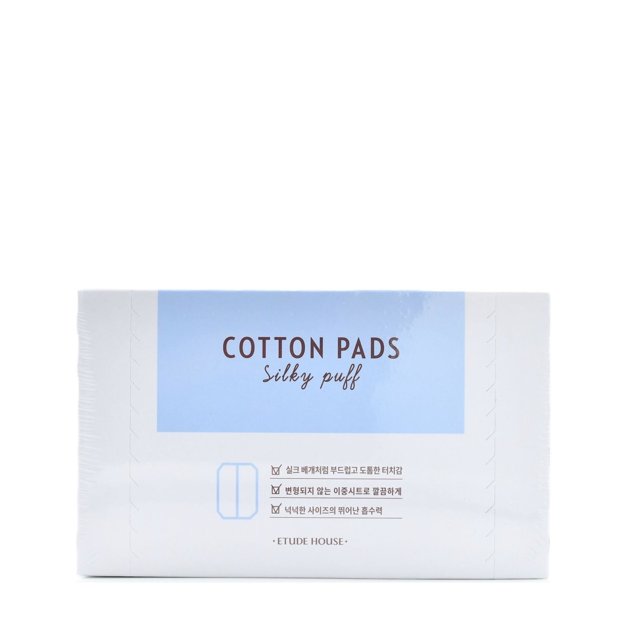 Etude House Soft Silky Cotton Pads - One Pack of 80 Pieces