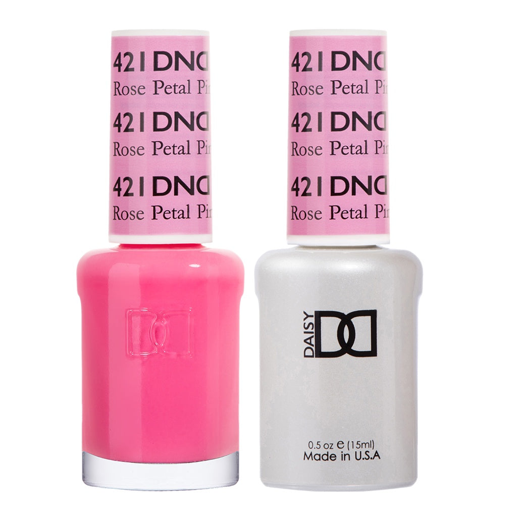 DND Duo Gel Polish and Lacquer in Rose Petal Shade #421