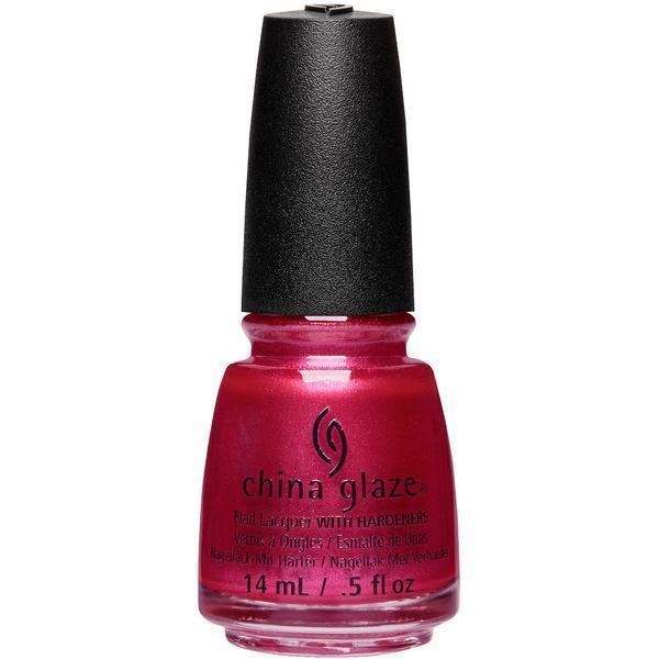 China Glaze Red Shimmer Lacquer - The More The Berrier, 0.5 oz #83780