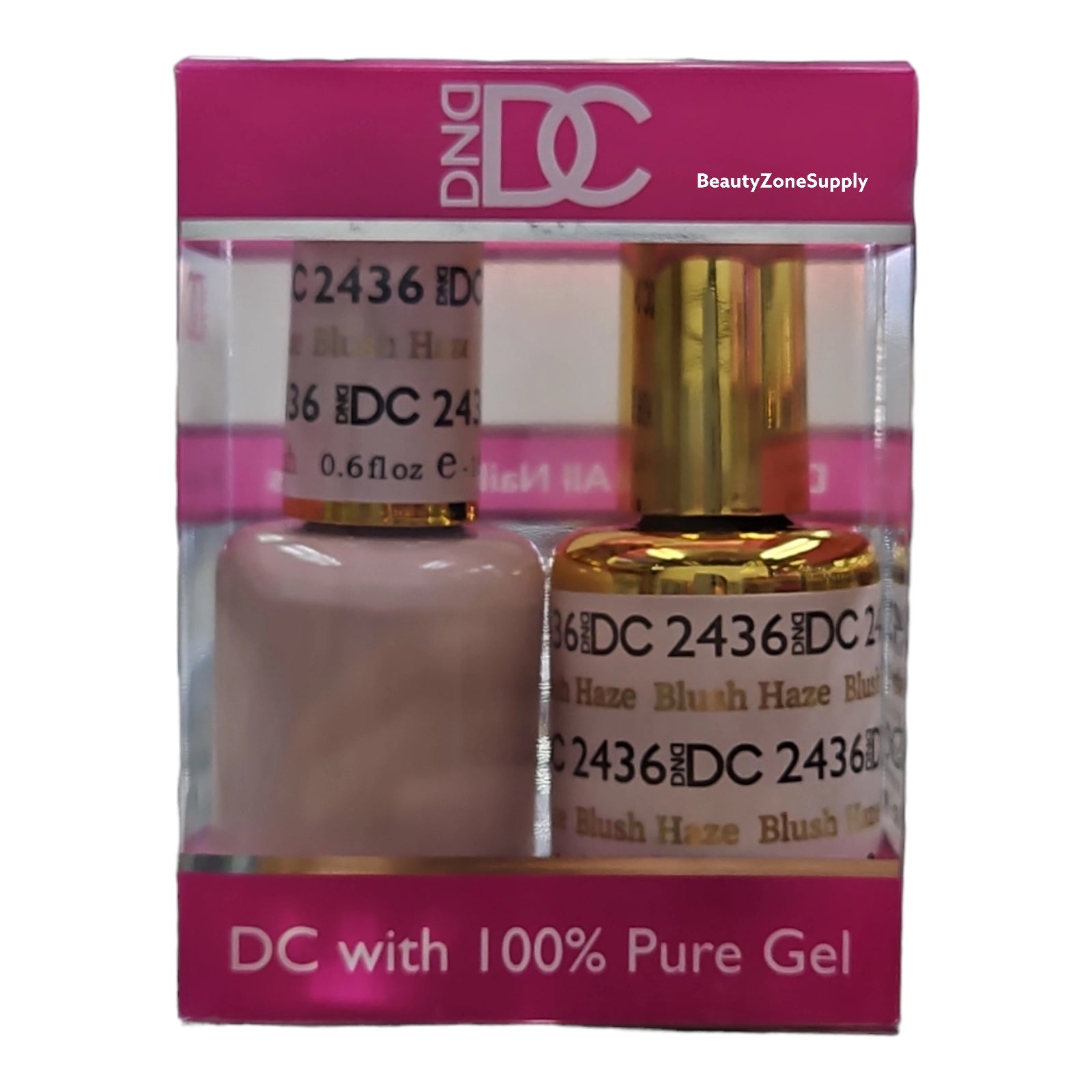 DND DC Duo Gel and Lacquer in Blush Haze Shade #2436