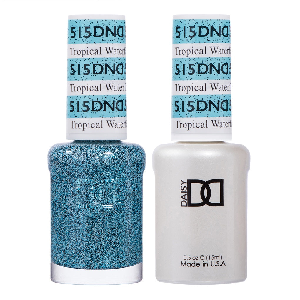 DND Duo Gel Nail Polish and Lacquer Set - Tropical Waterfall Collection, Shade #515