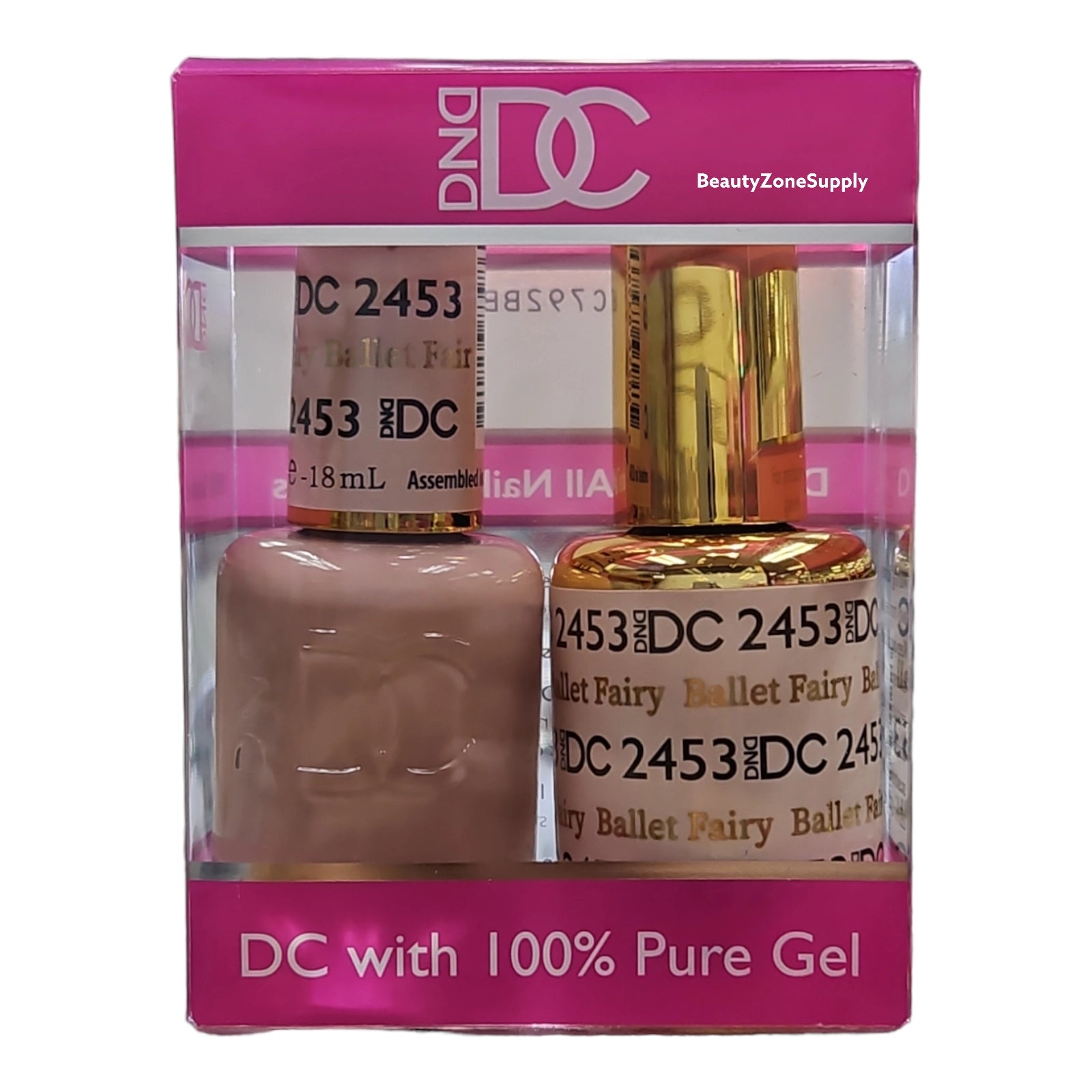 DND DC Ballet Fairy Gel & Lacquer Duo #2453 from 2023 Sheer Collection