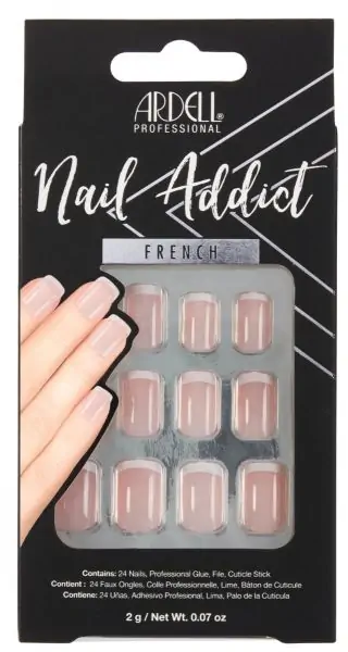Ardell Nail Addict Micro French Press - on False Nails #61218 for a Delicate and Elegant Look