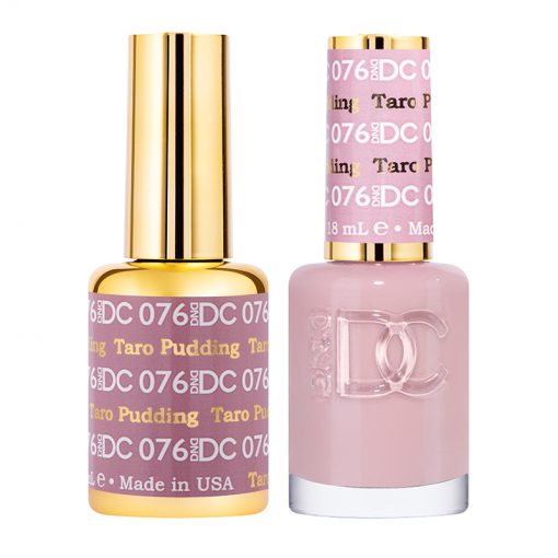 DND DC Gel Polish and Nail Lacquer Duo - Taro Pudding Color #076