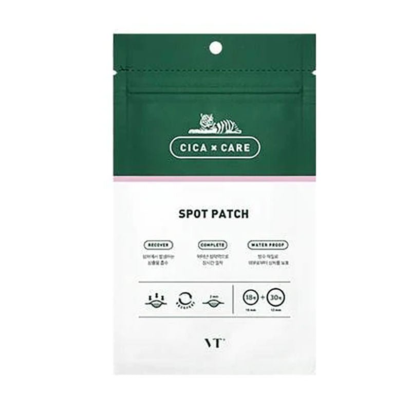 VT Cosmetics Cica Spot Treatment Patches - Set of 48 Patches (18 Pieces of 18 x 10mm and 30 Pieces of 12mm)