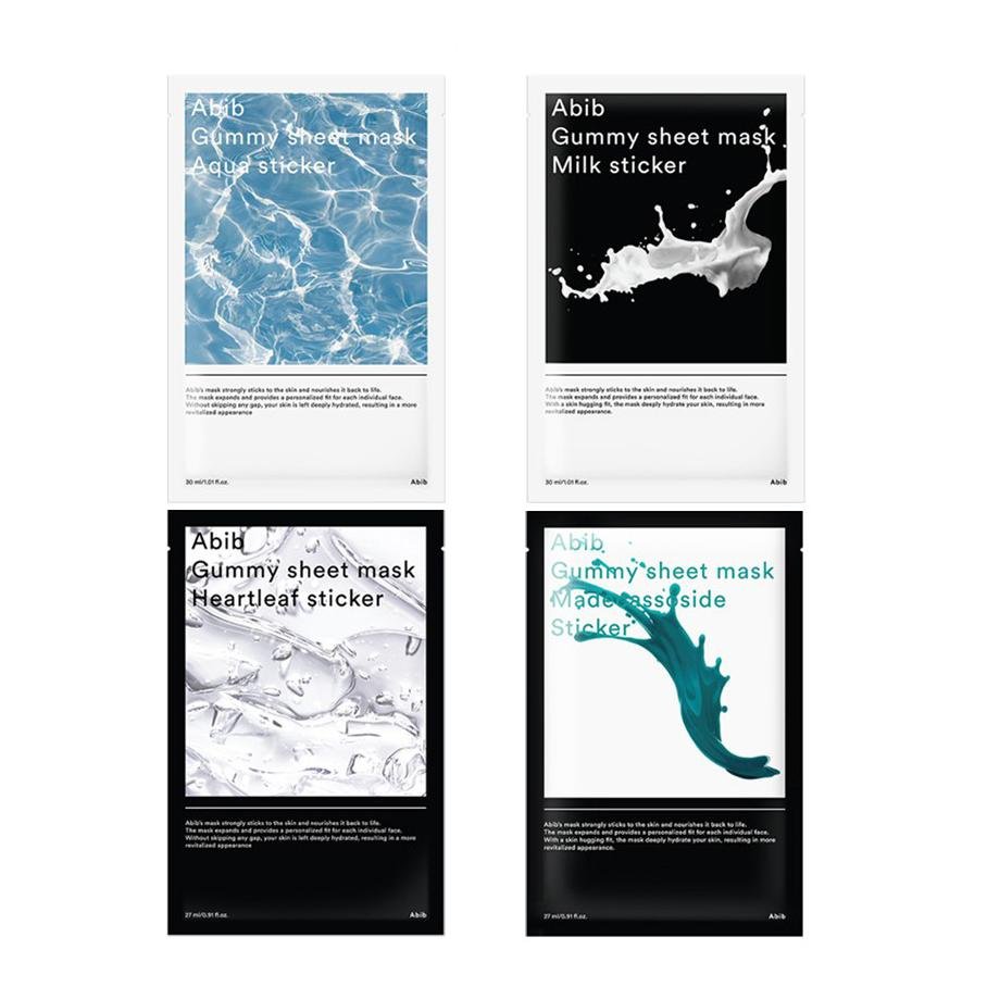 Abib Four - Type Gummy Hydrating and Skin - Caring Sheet Masks