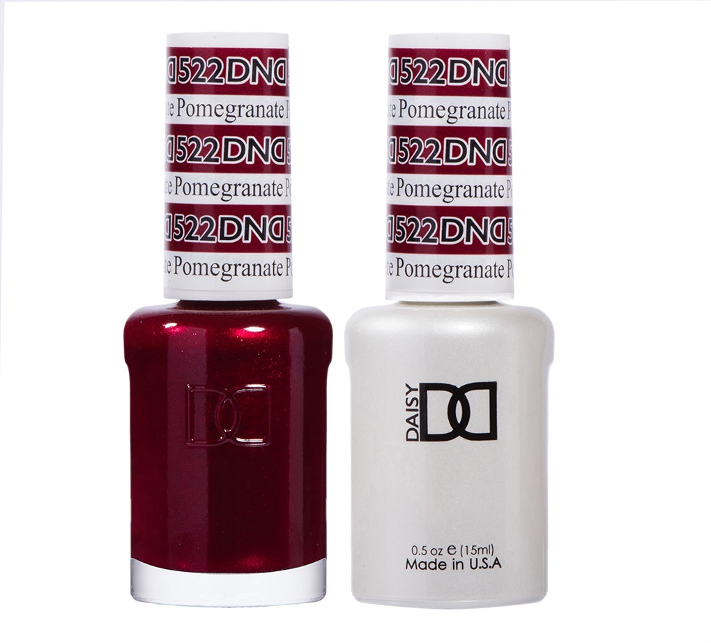 DND Duo Set of Gel Polish and Lacquer in Pomegranate Color #522