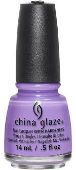 China Glaze Nail Lacquer - Let's Jam Neon Light Purple Shimmer Nail Polish, 0.5 oz #83551