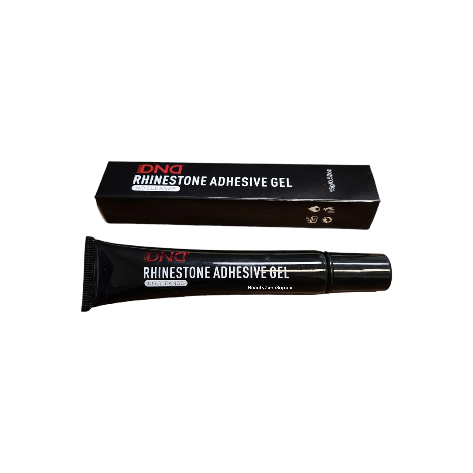 DND Professional Rhinestone Adhesive Glue Gel in a 15ml / 0.5 oz Squeeze Tube