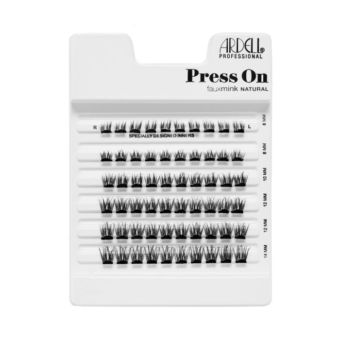 Ardell Press - On Faux Mink Natural Eyelash Extensions Multipack with 60 Pieces, Product Code #38763