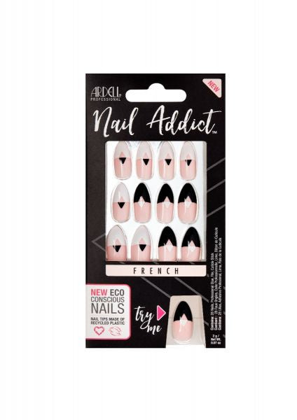 Ardell Eco-Friendly Press-on French Nails, Nail Addict Avant Garde Style #67213