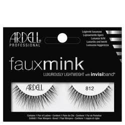 Ardell High - Quality Faux Mink Strip Eyelashes in Classic Black Style, Model 812 #66311