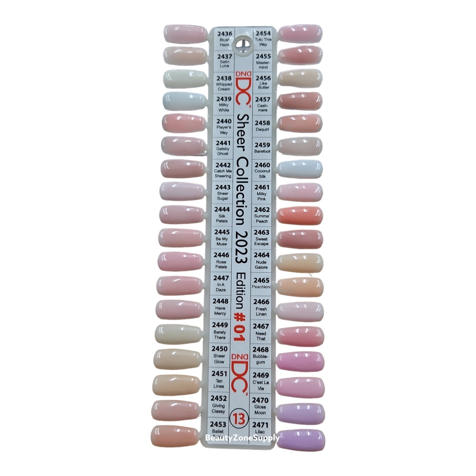 DND DC Duo Gel and Lacquer in Blush Haze Shade #2436