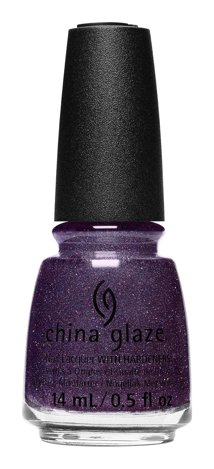 China Glaze Professional Nail Lacquer - PRIVATE SIDE - EYE Deep Purple Mica, 0.5 oz #84727