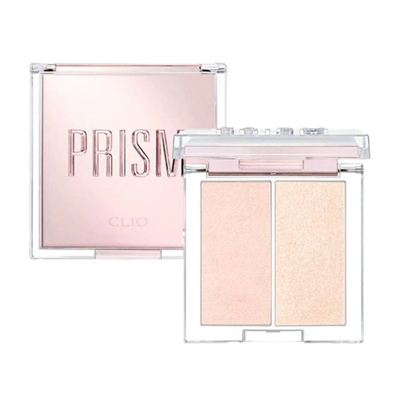 Clio Prism Dual Highlighter Set (2.8g x 2) - A Must - Have Makeup Product with Two Highlighter Options