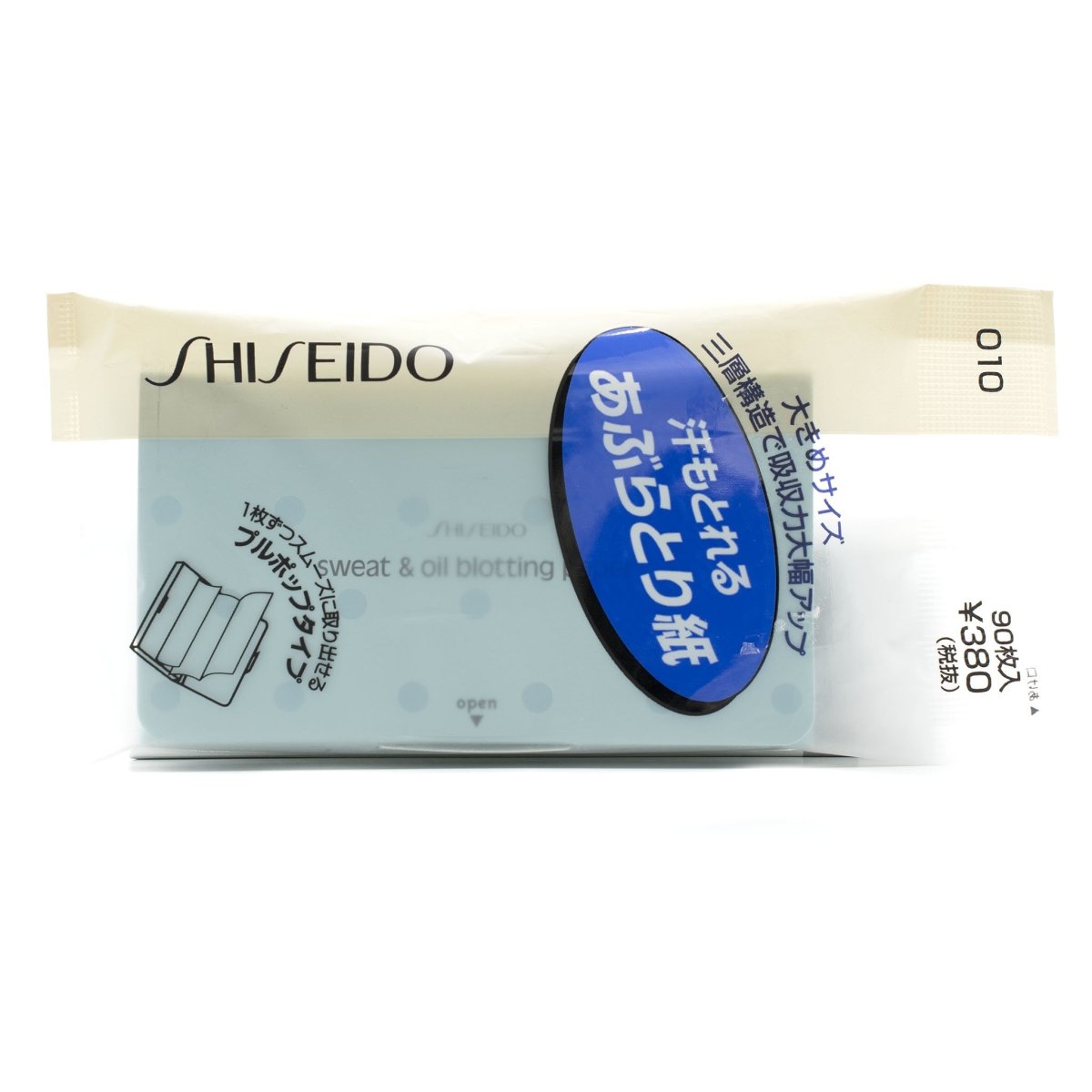 Shiseido Facial Sweat and Oil Absorbing Blotting Paper - Variant #010 with 90 Sheets
