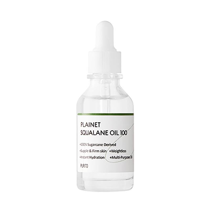 100% Pure Sugarcane-Derived Plainet Squalane Oil 30ml for Skin Revitalization