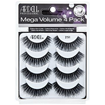 Ardell 4 - Pack Mega Volume False Eyelashes Set 251 #66693