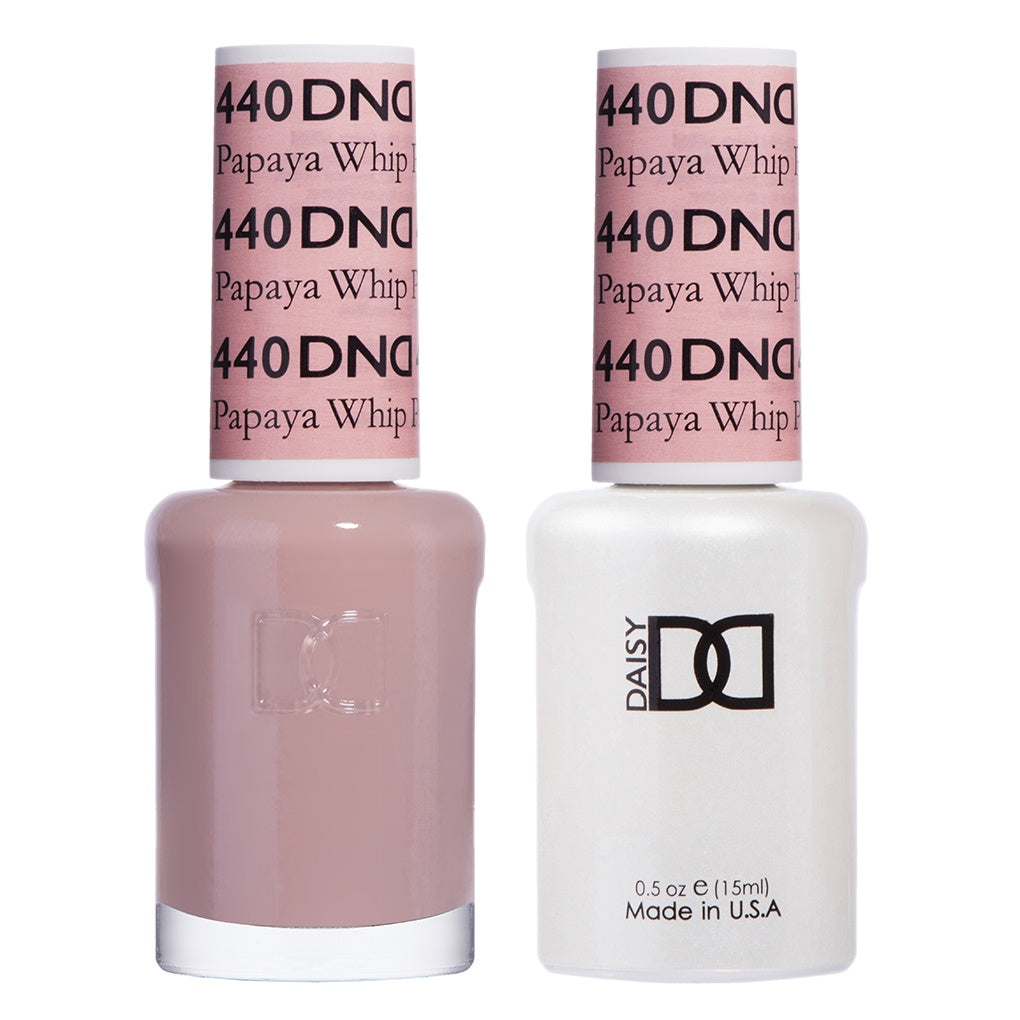 DND Papaya Whip #440 Duo Gel Polish and Matching Lacquer