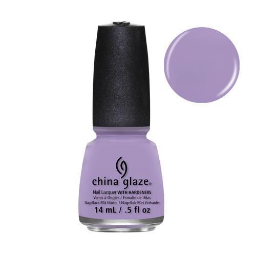 China Glaze Nail Lacquer - Lotus Begin in Rich Lavender Creme Shade, 0.5 oz Bottle #81763