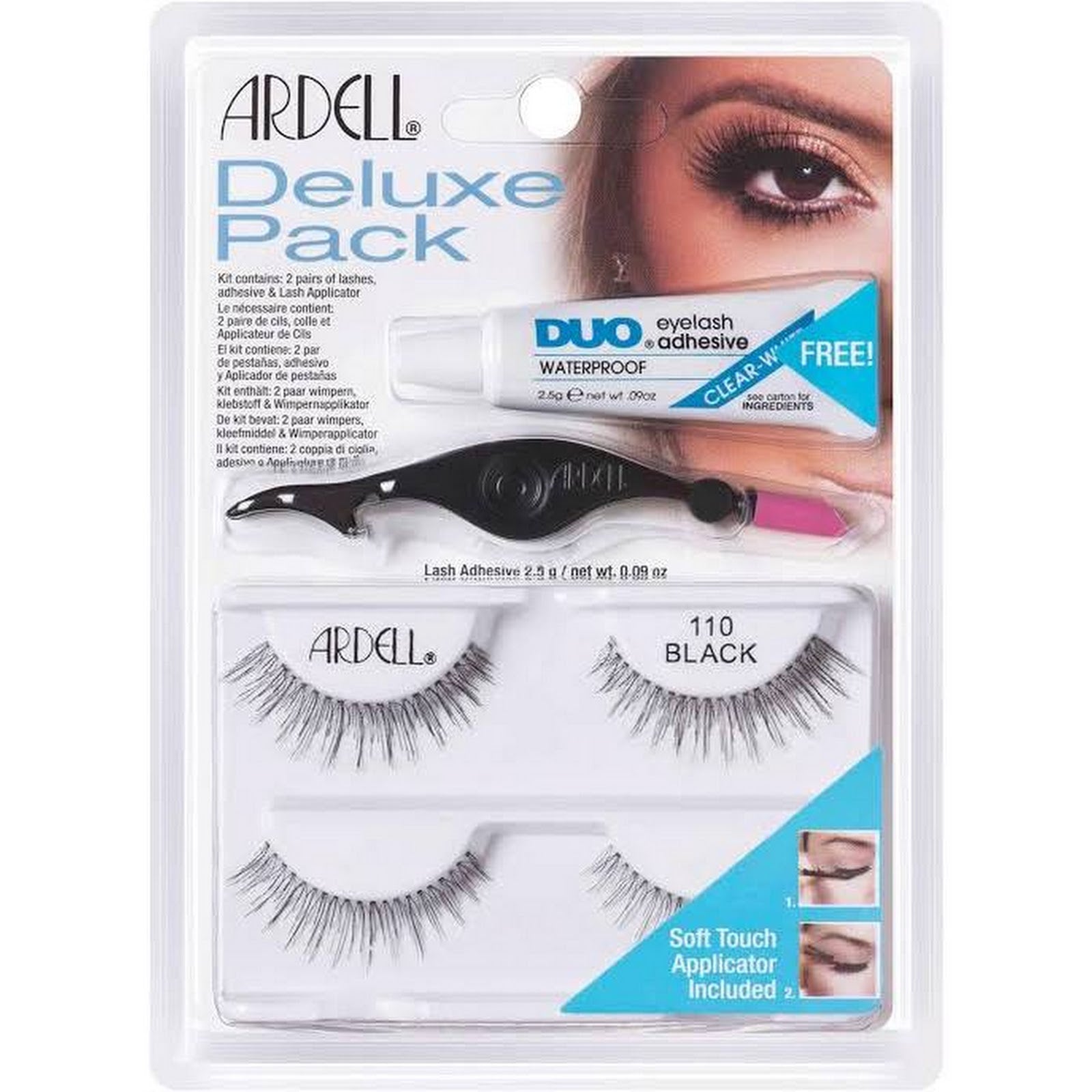 Ardell Deluxe Package of 110 Black False Eyelashes - Product Code 65222