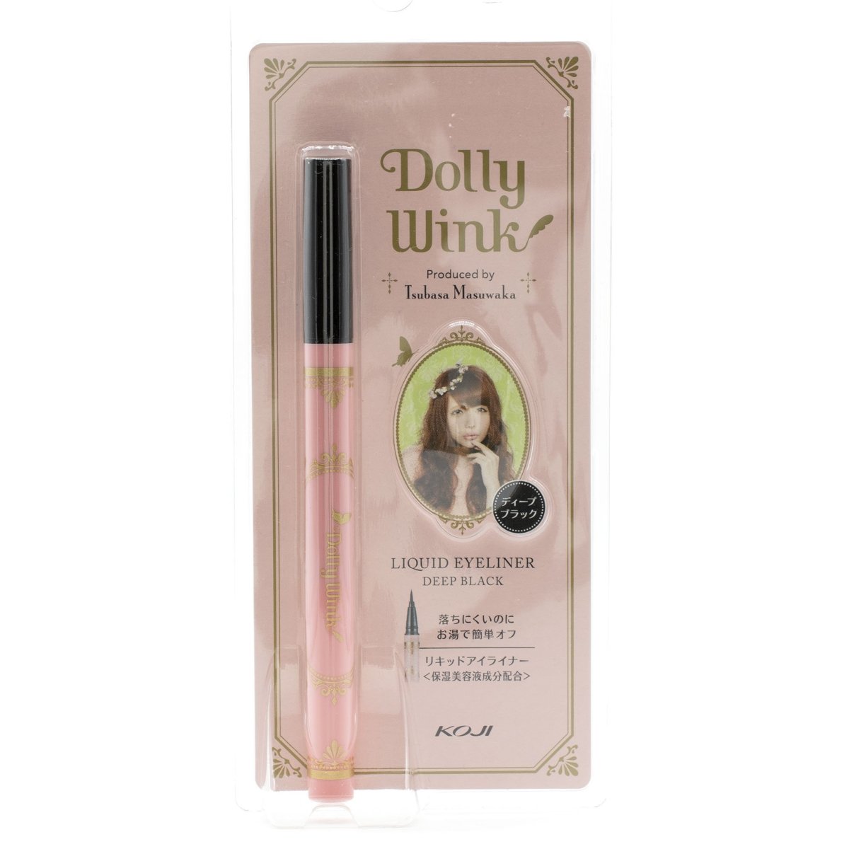 Dolly Wink Deep Black Waterproof and Sweat - proof Liquid Eyeliner for Long - lasting Eye Enhancement