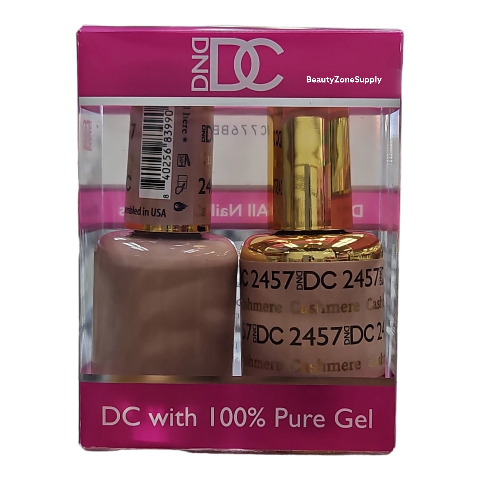 DND DC Cashmere Gel & Lacquer Duo, Sheer Collection 2023 #2457
