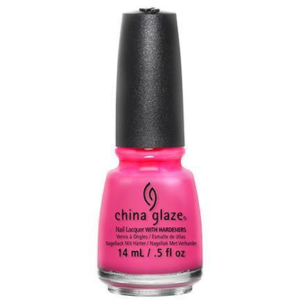China Glaze Nail Lacquer in Pink Voltage Shade, 0.5 oz, Product Code #70291