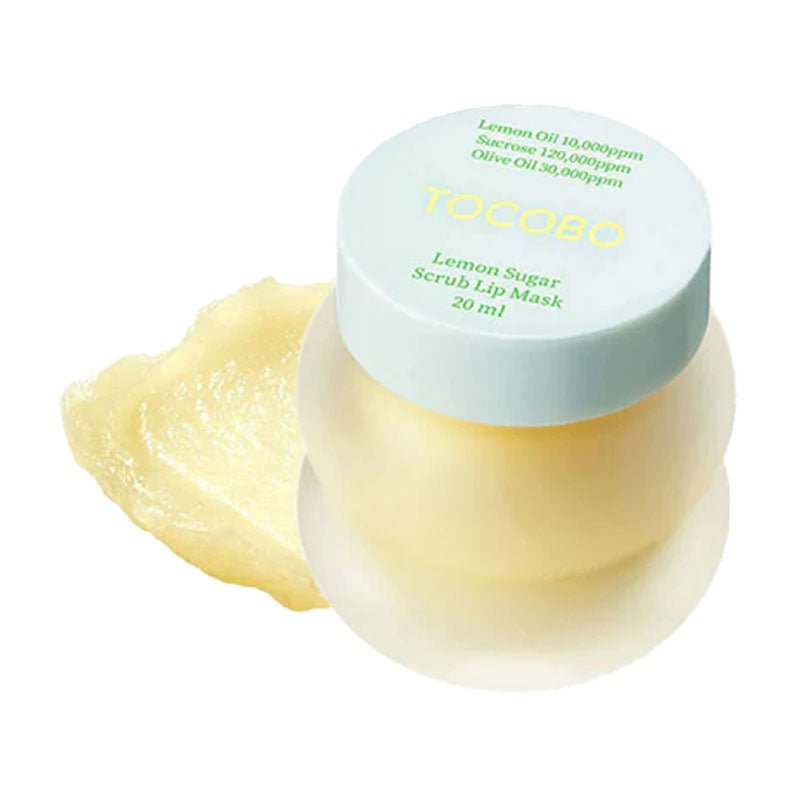 20ml Vegan Lemon Sugar Scrub Lip Mask for Deep Nourishment