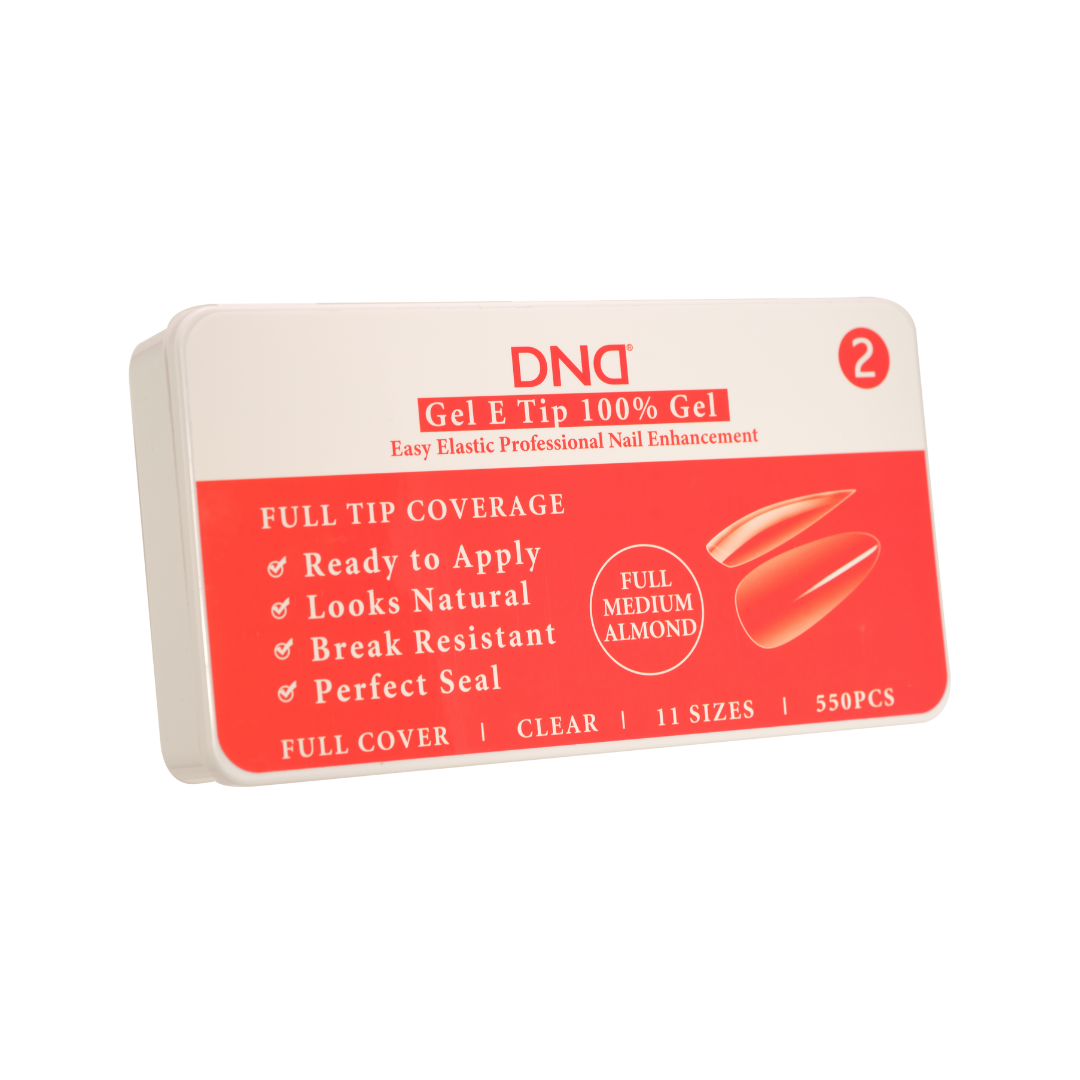 DND High - Quality Soft Gel Artificial Nails, Medium Almond Shape, Style #2