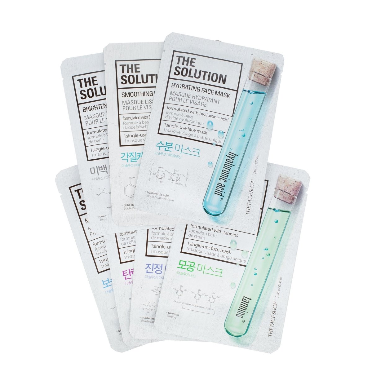 The Face Shop's Moisturizing Solution Face Mask - 8 Types Available