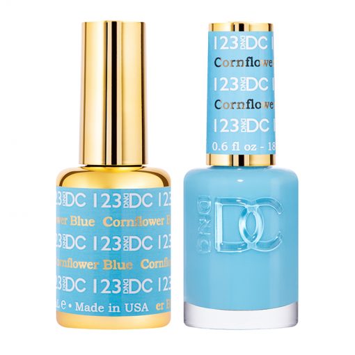 DND DC Professional Gel Nail Polish in Stunning Cornflower Blue #123