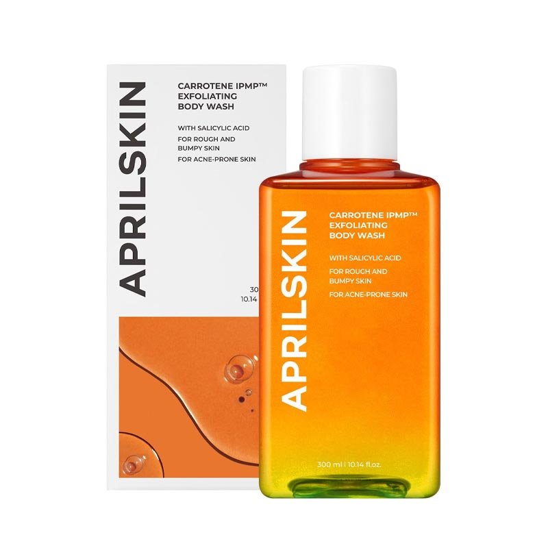 300ml AprilSkin Carrotene IPMP Vegan Exfoliating Body Wash for Smooth & Bright Skin