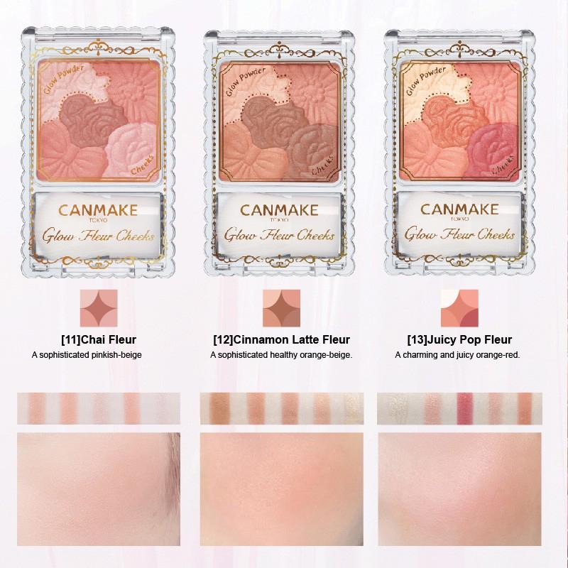 10 Varieties of Canmake Glow Fleur Cheeks for Radiant Complexion