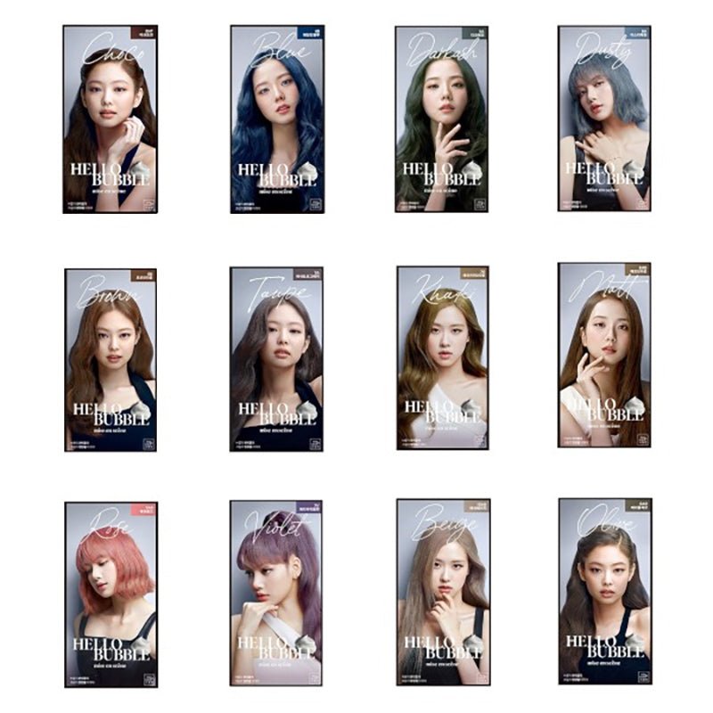 New! Mise En Scene Hello Bubble X Black Pink Vibrant Foam Hair Colour