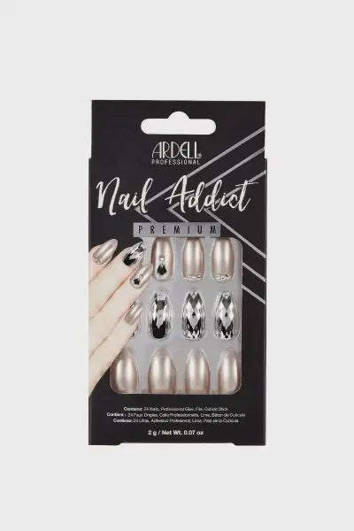 Ardell Premium Nail Addict Champagne Ice Style #62115