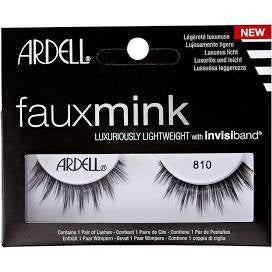 Ardell 810 Faux Mink Black Strip Lashes - Elegant Look #66308