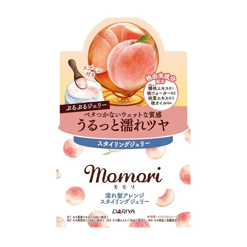 100g Dariya Momori Peach-flavored Wet Hair Styling Gel for a Silky Finish