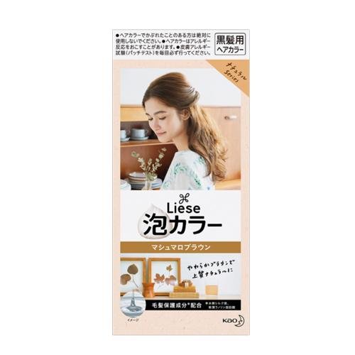 Kao Liese Natural Creamy Bubble-Type Hair Coloring Product for Even Hair Coloring