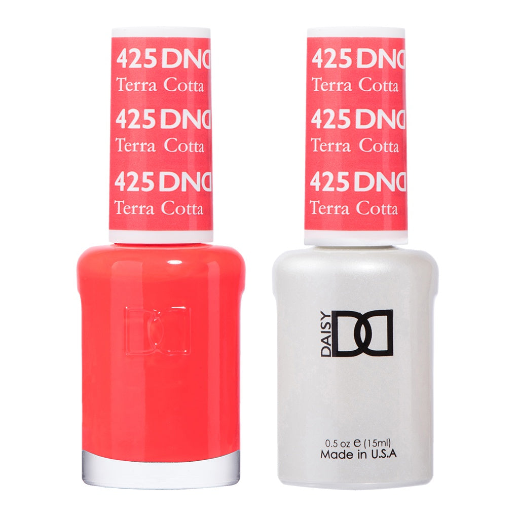 DND Duo: Stunning Terra Cotta Gel Polish & Matching Lacquer #425