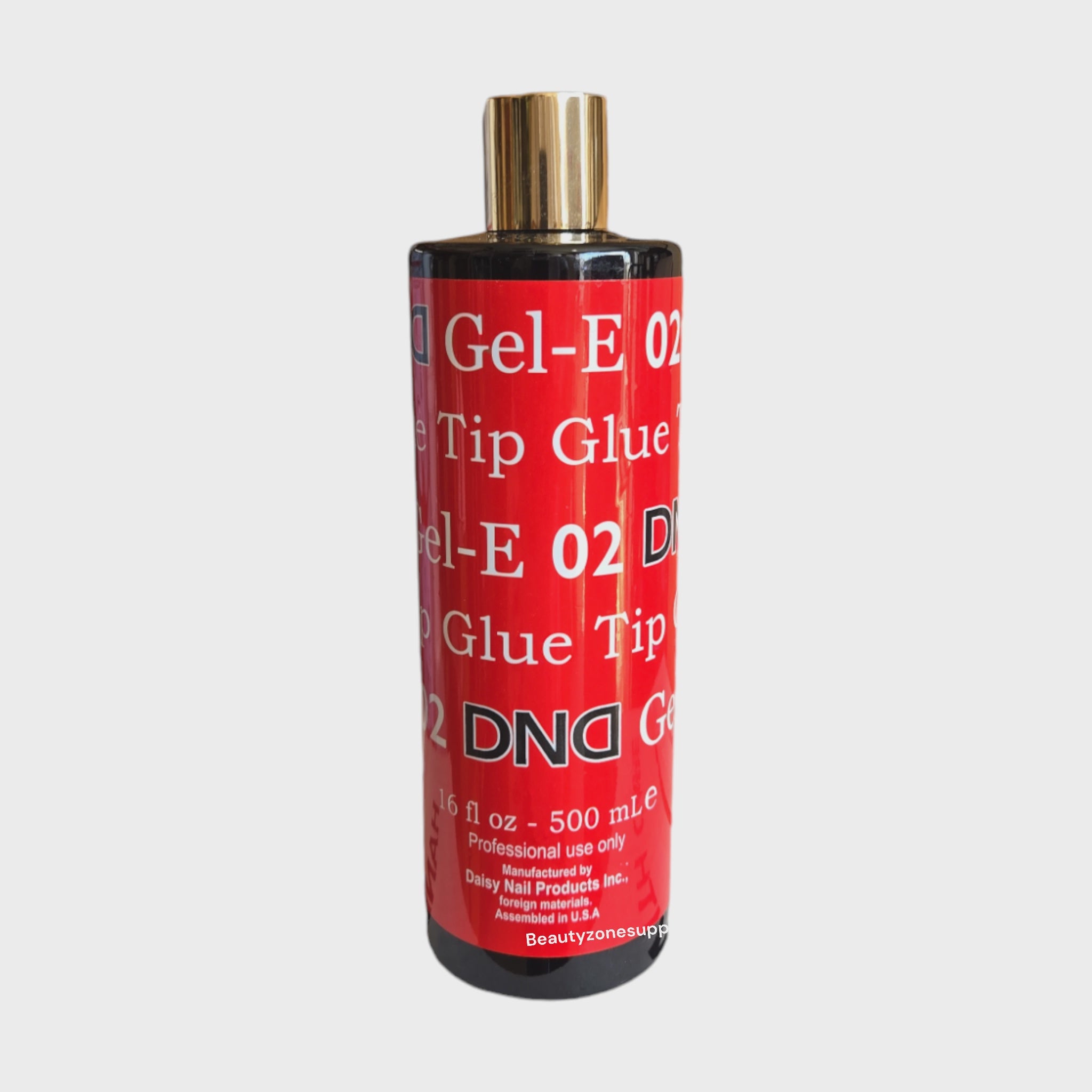 DND 500 mL (16 fl oz) Soft Gel Tips E Glue Refill #02