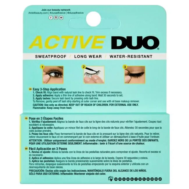 Ardell Duo Active Black Eyelash Adhesive, 4.6g (0.16 oz) #64671