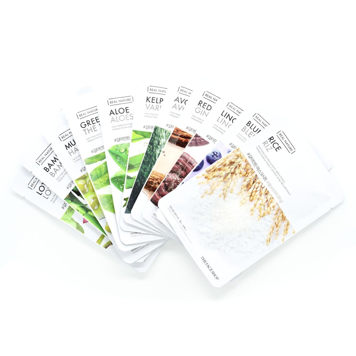 Authentic Natural Real - Nature Facial Mask Sheet for Skin Hydration
