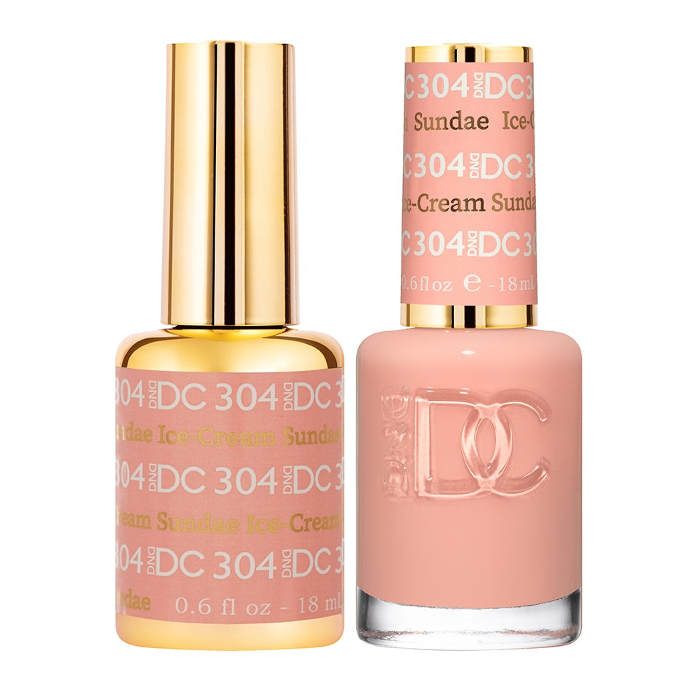 DND DC DUO 0.5 oz Glitter Metallic Ice Cream Sundae Gel #304