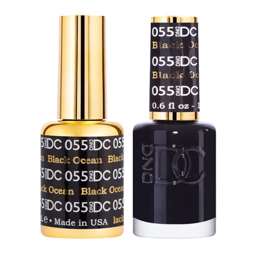 DND DC Premium Gel Polish Duo - Mysterious Black Ocean Shade #055