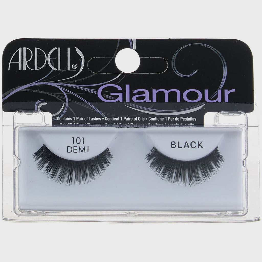 Ardell Glamour Demi 101 False Eyelashes in Stunning Black - Style #60110