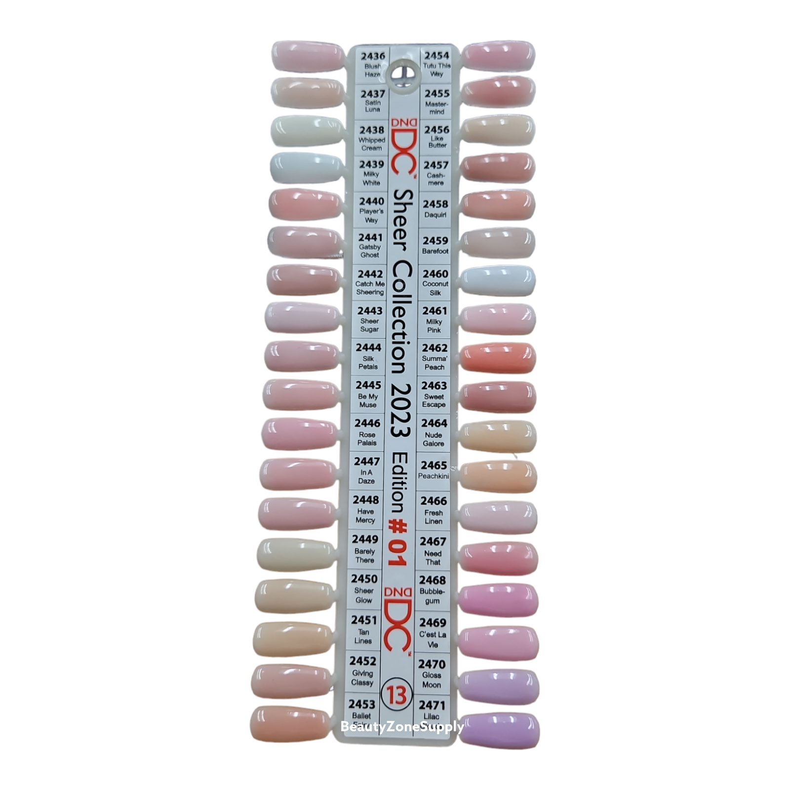 DND DC Duo Gel and Lacquer in Blush Haze Shade #2436