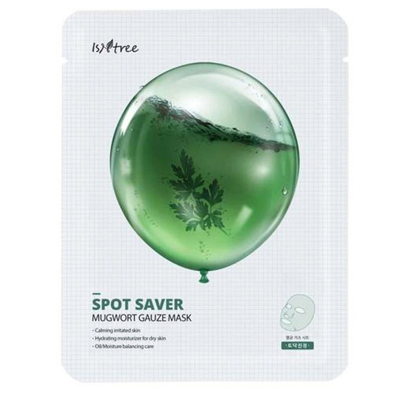 Isntree Spot Saver Moisturizing Mugwort Gauze Facial Mask - 23g